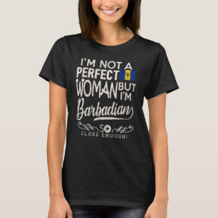 T-shirt Barbade Drapeau Femme Barbadienne Pride Souvenir