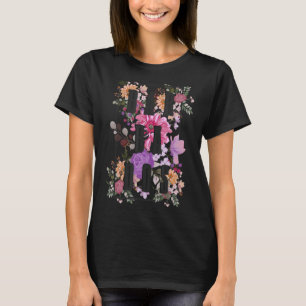 T-shirt Barbade Fleurs Vintages Floral Vacances barbarbadi