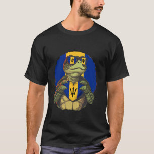 T-shirt Barbade Trident Tortue cardiaque Bajan Roots Bajan