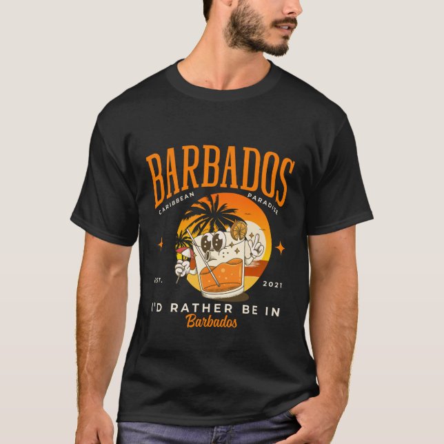 T-shirt barbados, Paradis des Caraïbes (Devant)