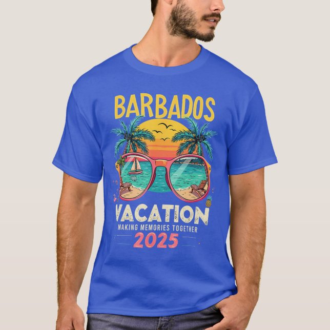 T-shirt Barbados Vacation 2025 Tropical Beach Vibes Vacati (Devant)
