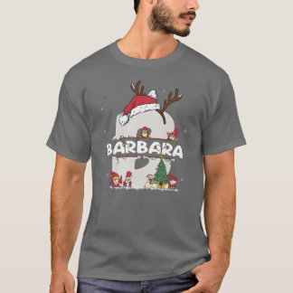 T-shirt Barbara Christmas w Barbara Nom pour les Noël drôl