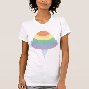 T-shirt Barbe à papa arc-en-ciel