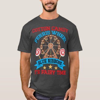 T-shirt Barbe à papa, grande roue, rubans bleus, c'est la