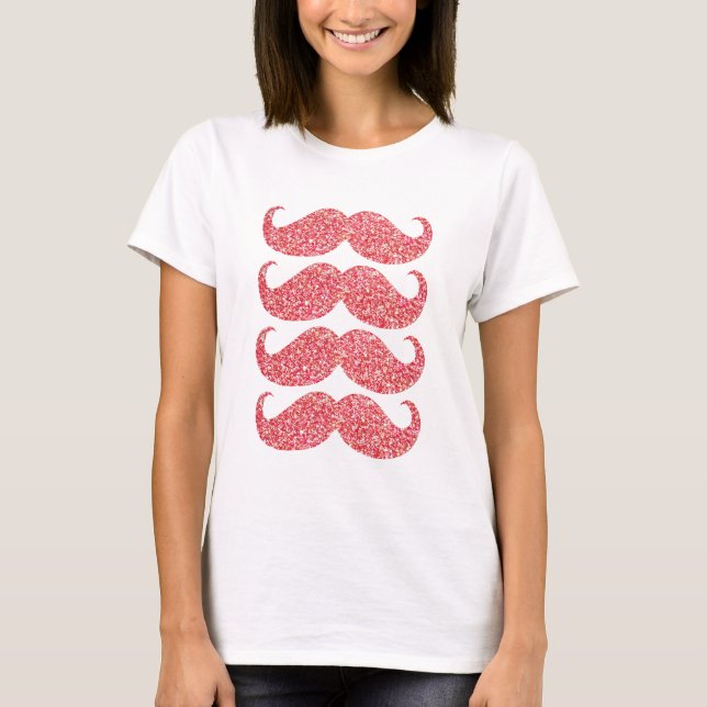 T-shirt Barbe à papa Pailletée Rose #2 (Devant)