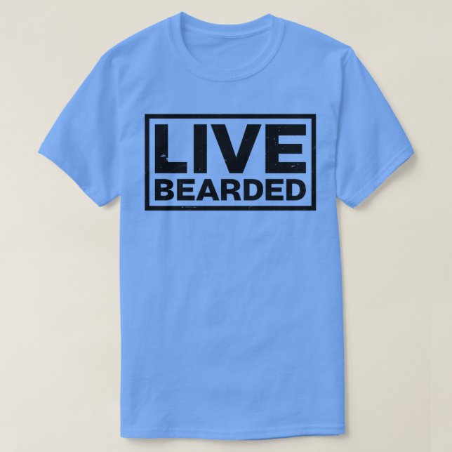 T-shirt Barbe de conception à long manche (Design devant)