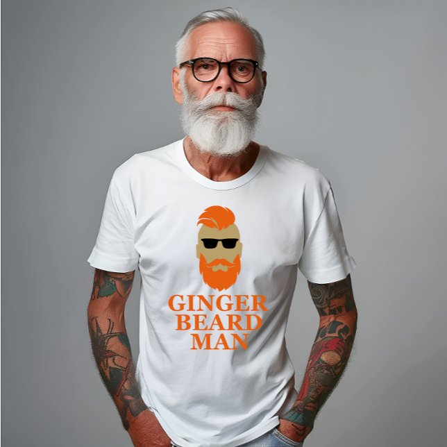 T-shirt Barbe de gingembre homme drôle barbu (Créateur téléchargé)