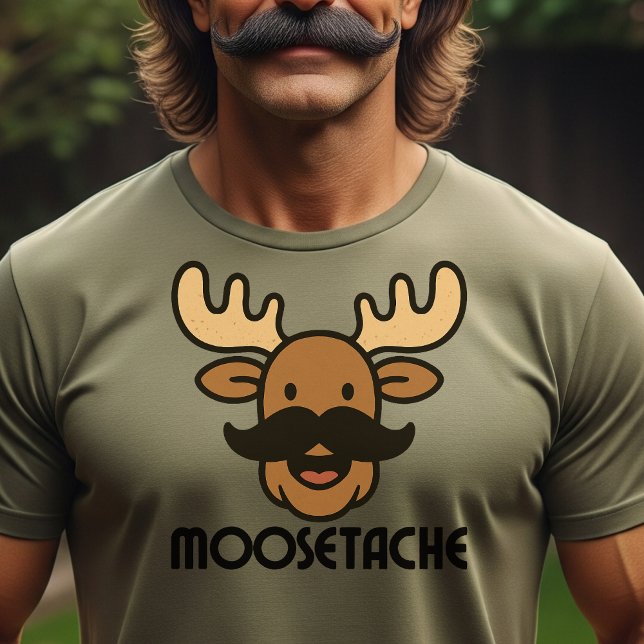 T-shirt Barbe de Moose Drôle de Moose avec Moustache Cadea (Créateur téléchargé)