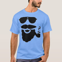Barbe et pipe noir
