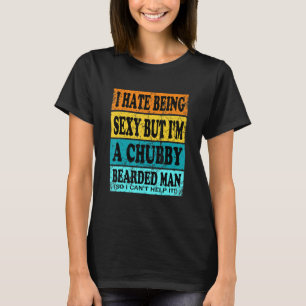 T-shirt Barbe Homme Portée Par Chubby Pour Hommes