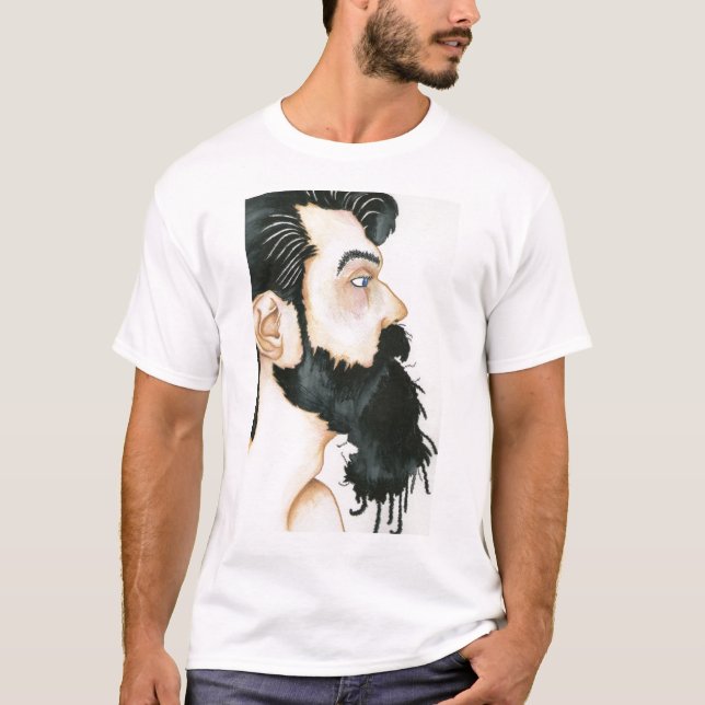 T-shirt Barbe noire (Devant)