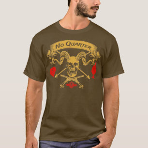 T-shirt Barbe noire Drapeau pirate Design non en détresse 