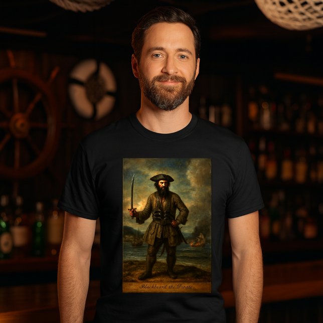 T-shirt Barbe noire le pirate (Créateur téléchargé)