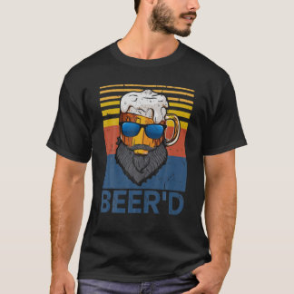 T-shirt Barbe Ou Bière Vintage Retro Boire Beard Homme