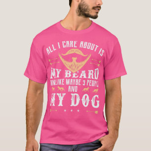 T-shirt Barbe Portée Collie Moustache Cadeau de cheveux fa