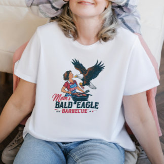 T-shirt Barbecue à l'aigle chauve de maman, une fête pour