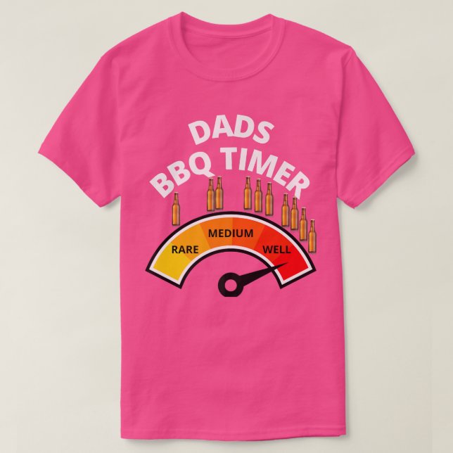 T-shirt Barbecue & Beer Grilling BBQ Timmer for Men  (Design devant)
