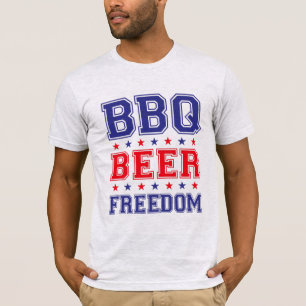 T-shirt barbecue bière liberté pro trump sans manches