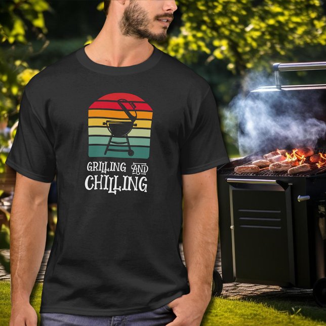 T-shirt Barbecue de graissage et de refroidissement (Grilling and Chilling BBQ T-Shirt)
