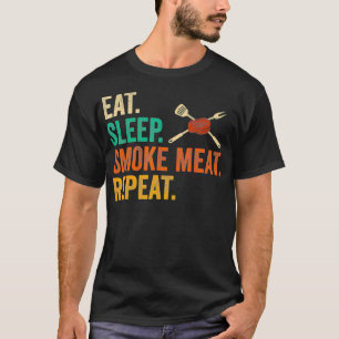 T-shirt Barbecue Fumée Viande BBQ