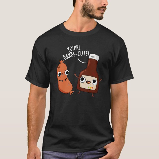 T-shirt Barbecue Funny Barbecue Pun Dark BG (Devant)