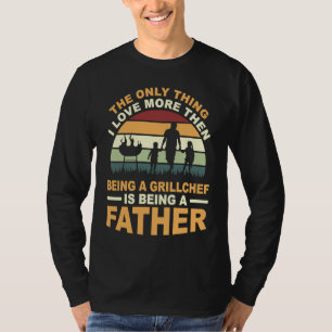 T-shirt Barbecue maître père barbecue tablier grill papa