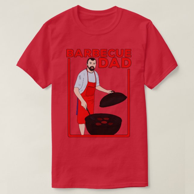 T-shirt Barbecue papa (Design devant)