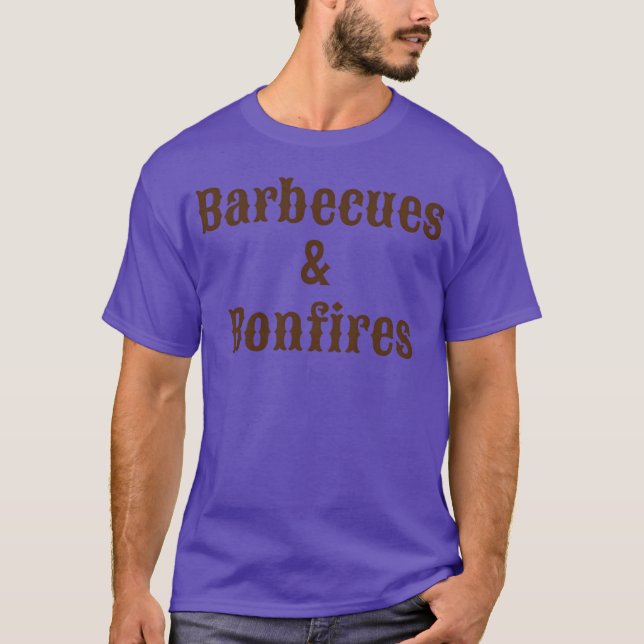 T-shirt Barbecues Feux de camp Camping drôle (Devant)