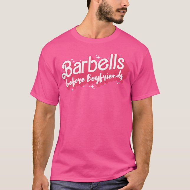 T-shirt Barbells Avant Les Petits Amis Chaussure Une Barbe (Devant)