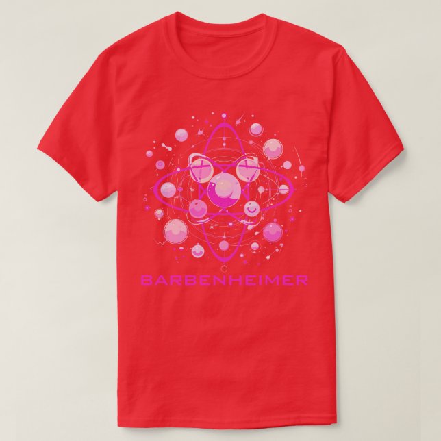 T-shirt Barbenheimer Pink Atom (Design devant)