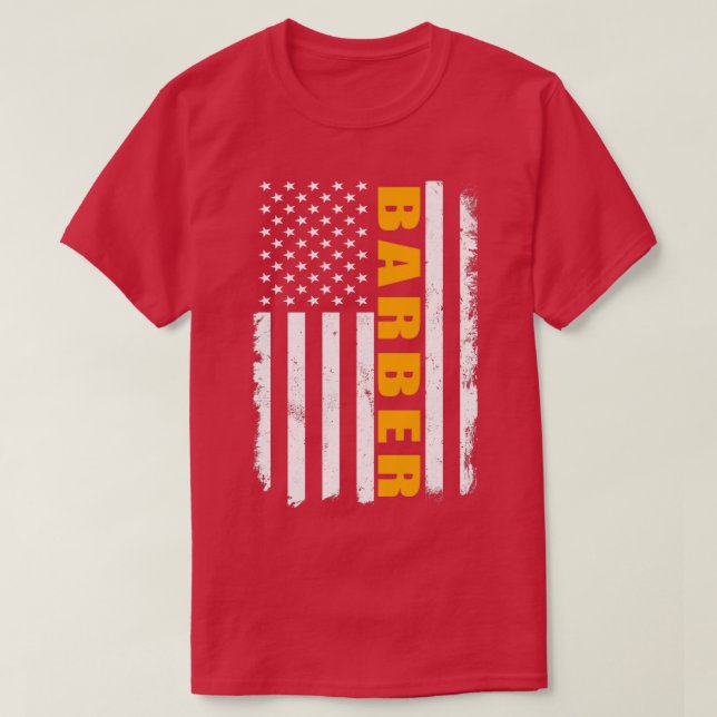 T-shirt Barber Américain (Design devant)