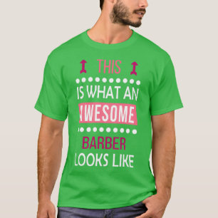 T-shirt Barber Awesome A L'Air Drôle Anniversaire Noël