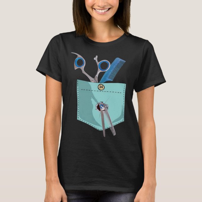 T-shirt Barber  Barber  Barber for father and mother (Devant)