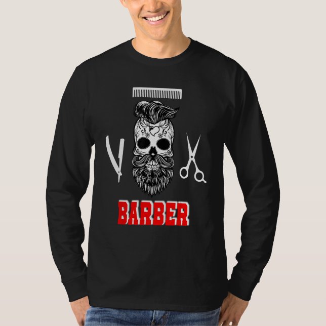 T-shirt Barber  Barber  Cute Barber  Best Barber (Devant)