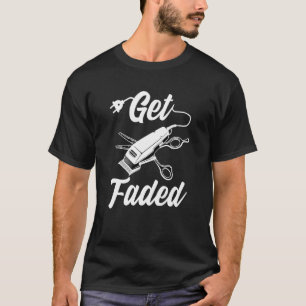 T-shirt Barber Cut Obtenir Faded Barber Outils Cosm coiffe