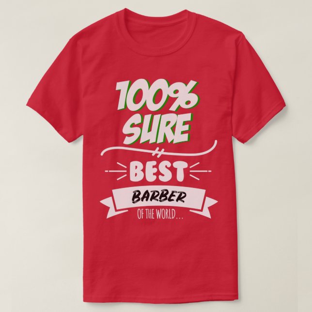 T-shirt Barber Drôle Slogan Hobby Travail Travailleur Trav (Design devant)