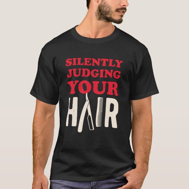 T-shirt Barber Funny (Devant)