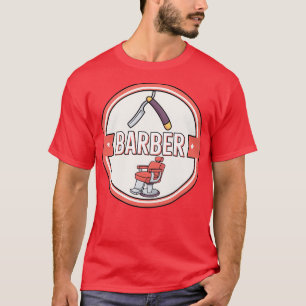 T-shirt Barber Herren Friseur Barber Babier Barbershop Fri