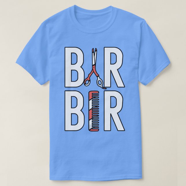 T-shirt Barber Herren Friseur Barber Babier Barbershop Fri (Design devant)