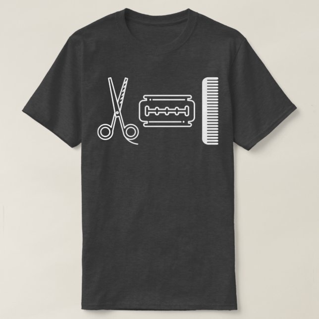 T-SHIRT BARBER LIFE 4 (Design devant)