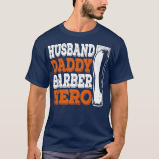 T-shirt Barber Papa Drôle Coiffeur Cadeau
