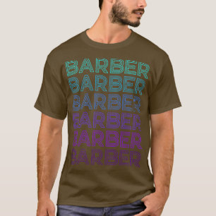 T-shirt Barber Retro