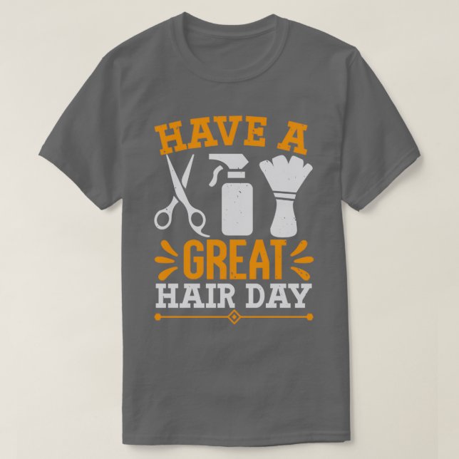 T-shirt Barber Shop Haircut barbe Coiffeur Cadeau 3 (Design devant)