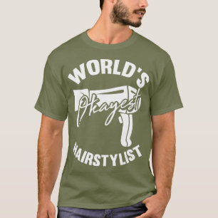 T-shirt Barber-Shop Mondes De Coiffure Les Plus Okayest