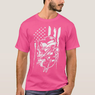 T-shirt Barber Trimmer Us Drapeau Meilleur Barbier Pour Le