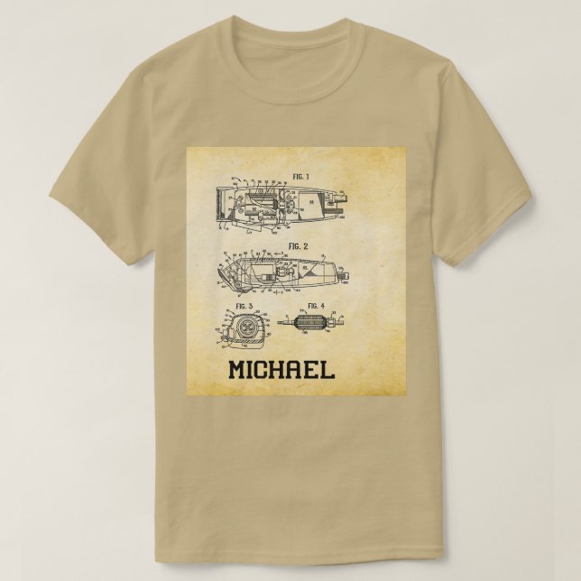 T-shirt Barber Trimmer vintage (Design devant)