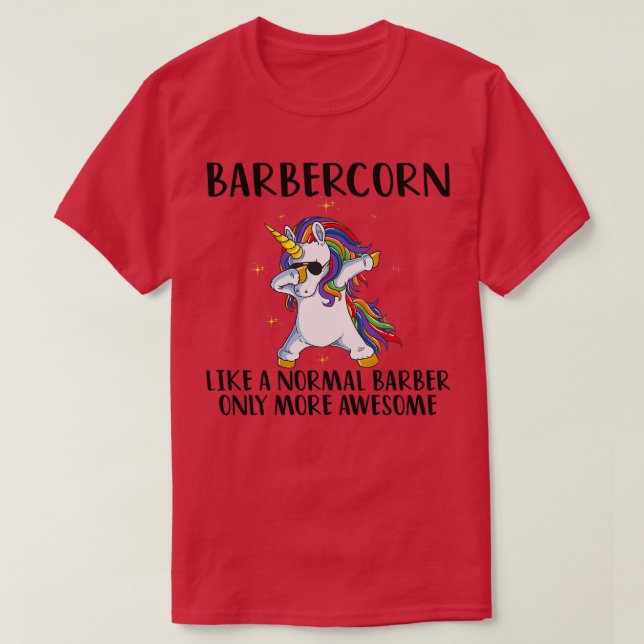 T-shirt Barber Unicorne 3 (Design devant)