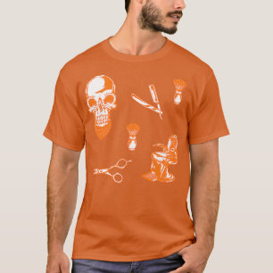 T-shirt Barbershop pack motif orange