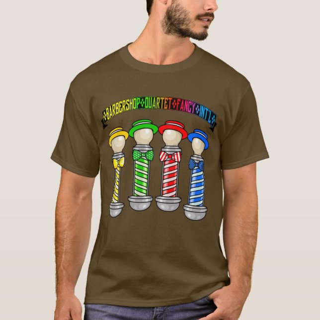 T-shirt Barbershop Quartet Fancy Int (Devant)