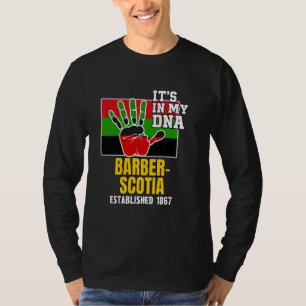 T-shirt Barberu2013Scotia, BSC, rouge, noir et vert HBCU